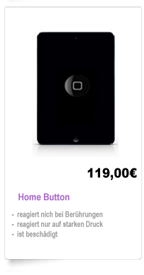 Home Button Reparatur iPad Mini Berlin